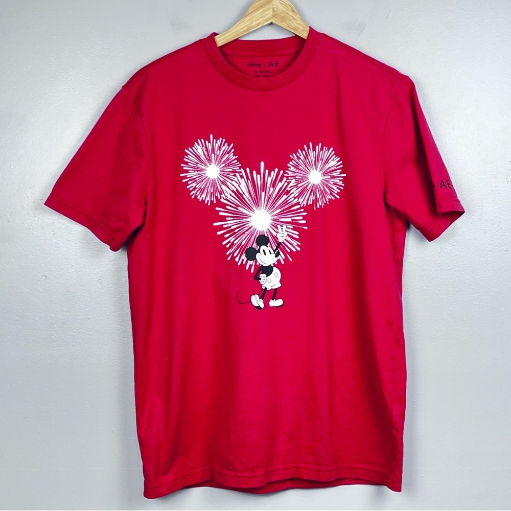 Disney x American Eagle Women's Mickey Mouse Fireworks Tee Size XS; 4th of July